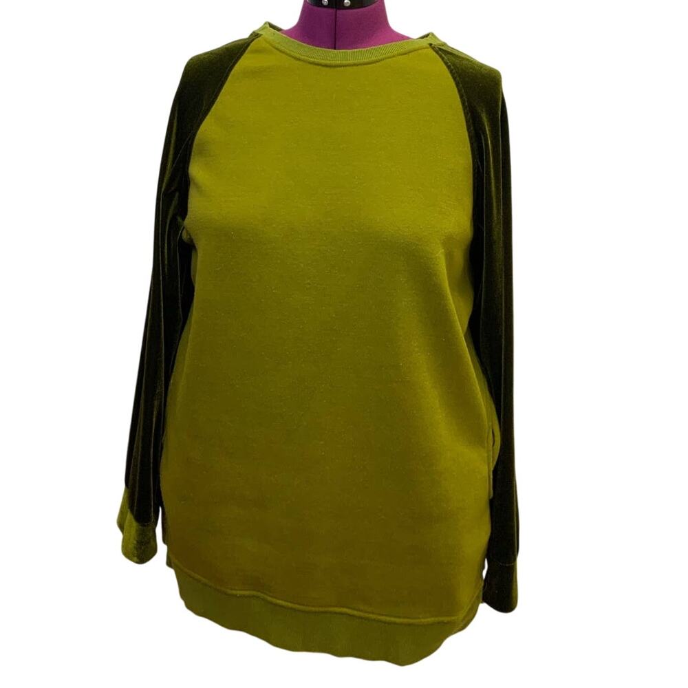 Z Avenue USA 2XL Long Sleeve Super Soft Raglan Crew Neck Sweatshirt w Pockets